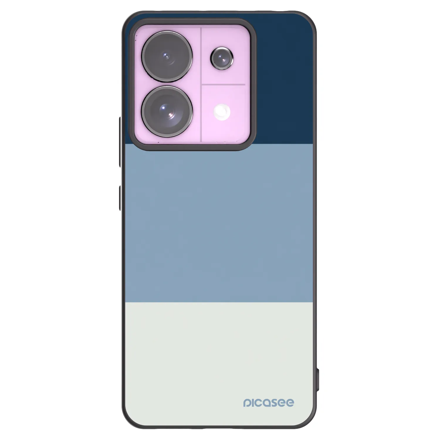 Picasee silikónový čierny obal pre Xiaomi Redmi Note 13 Pro 5G - Coastal Blue
