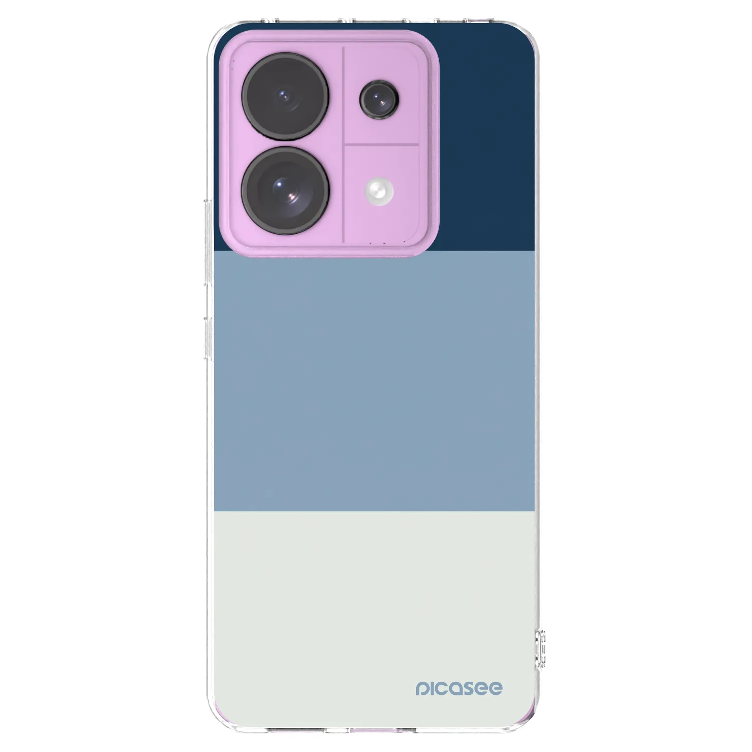 Picasee silikónový prehľadný obal pre Xiaomi Redmi Note 13 Pro 5G - Coastal Blue