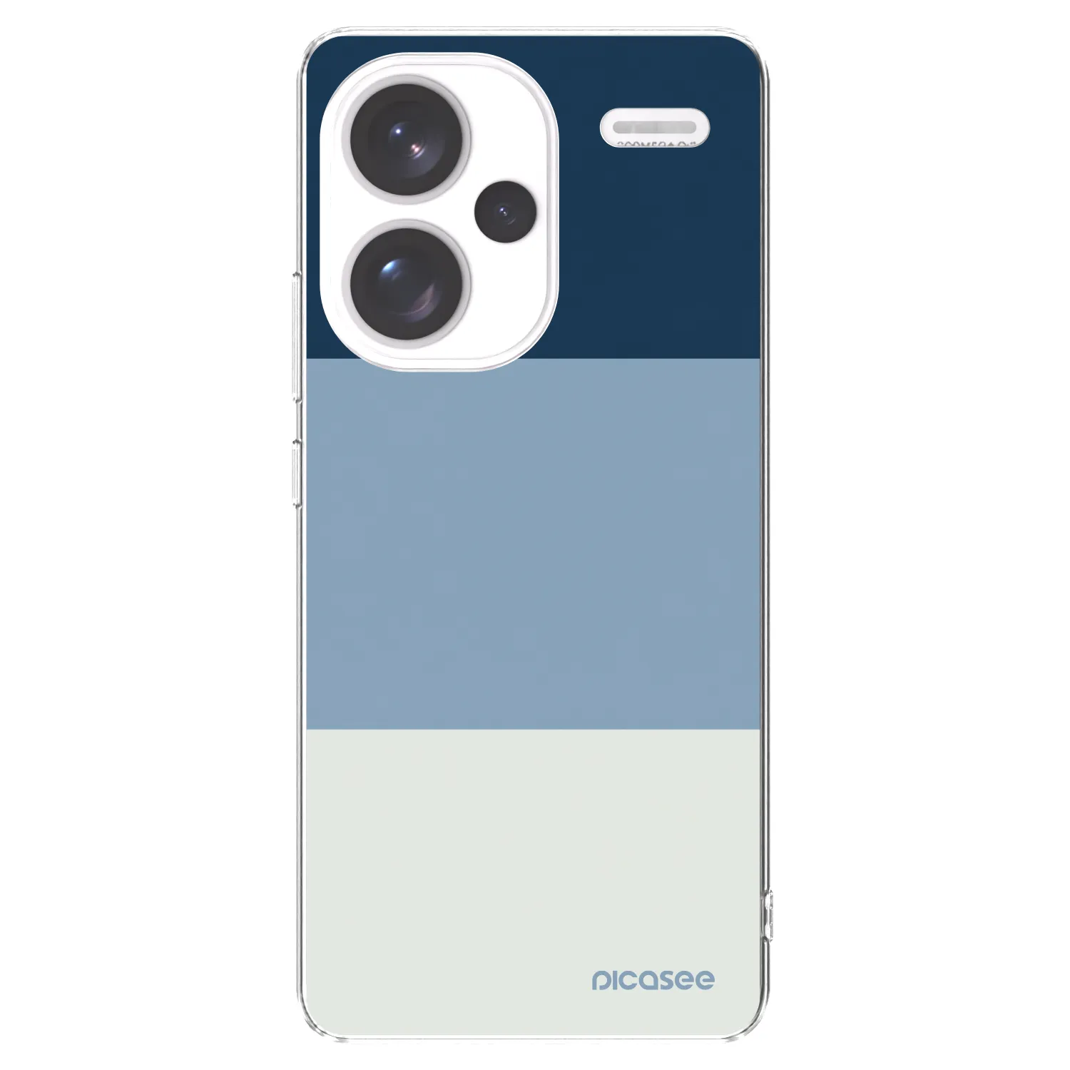 Picasee silikónový prehľadný obal pre Xiaomi Redmi Note 13 Pro+ 5G - Coastal Blue