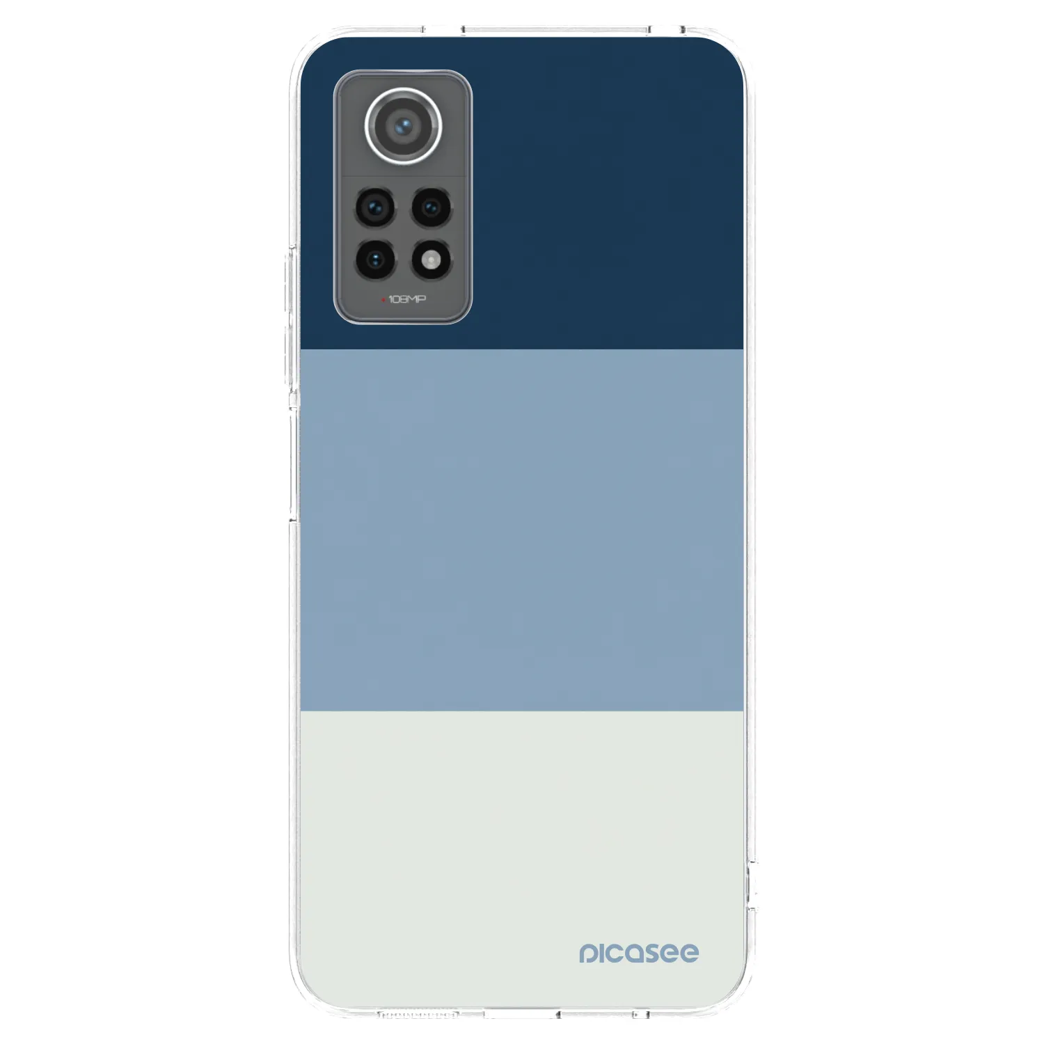 Picasee silikónový prehľadný obal pre Xiaomi Redmi Note 12 Pro 4G - Coastal Blue