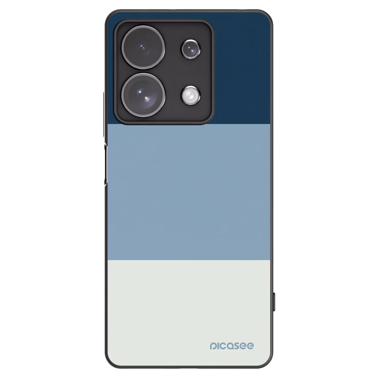 Picasee silikónový čierny obal pre Xiaomi Redmi Note 13 Pro 4G - Coastal Blue