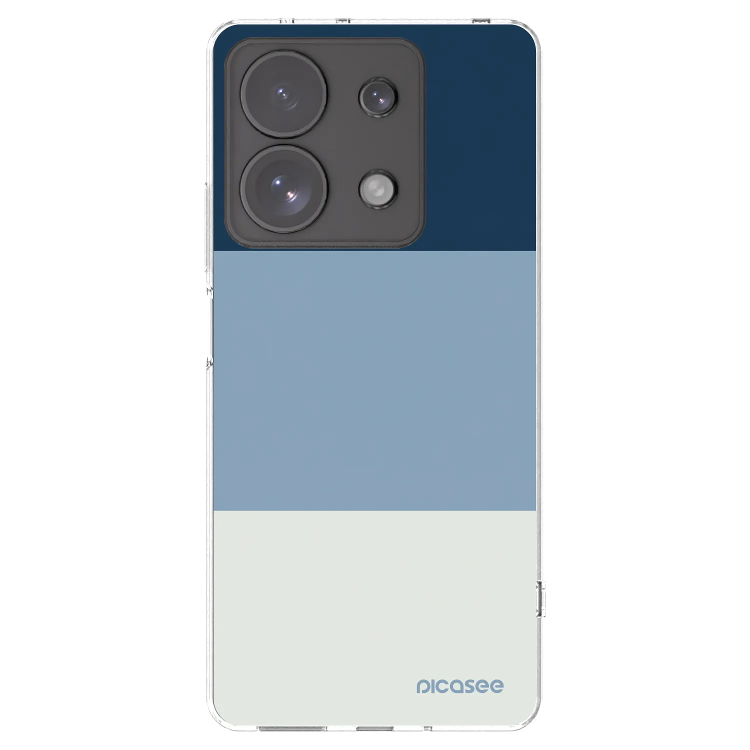 Picasee silikónový prehľadný obal pre Xiaomi Redmi Note 13 Pro 4G - Coastal Blue