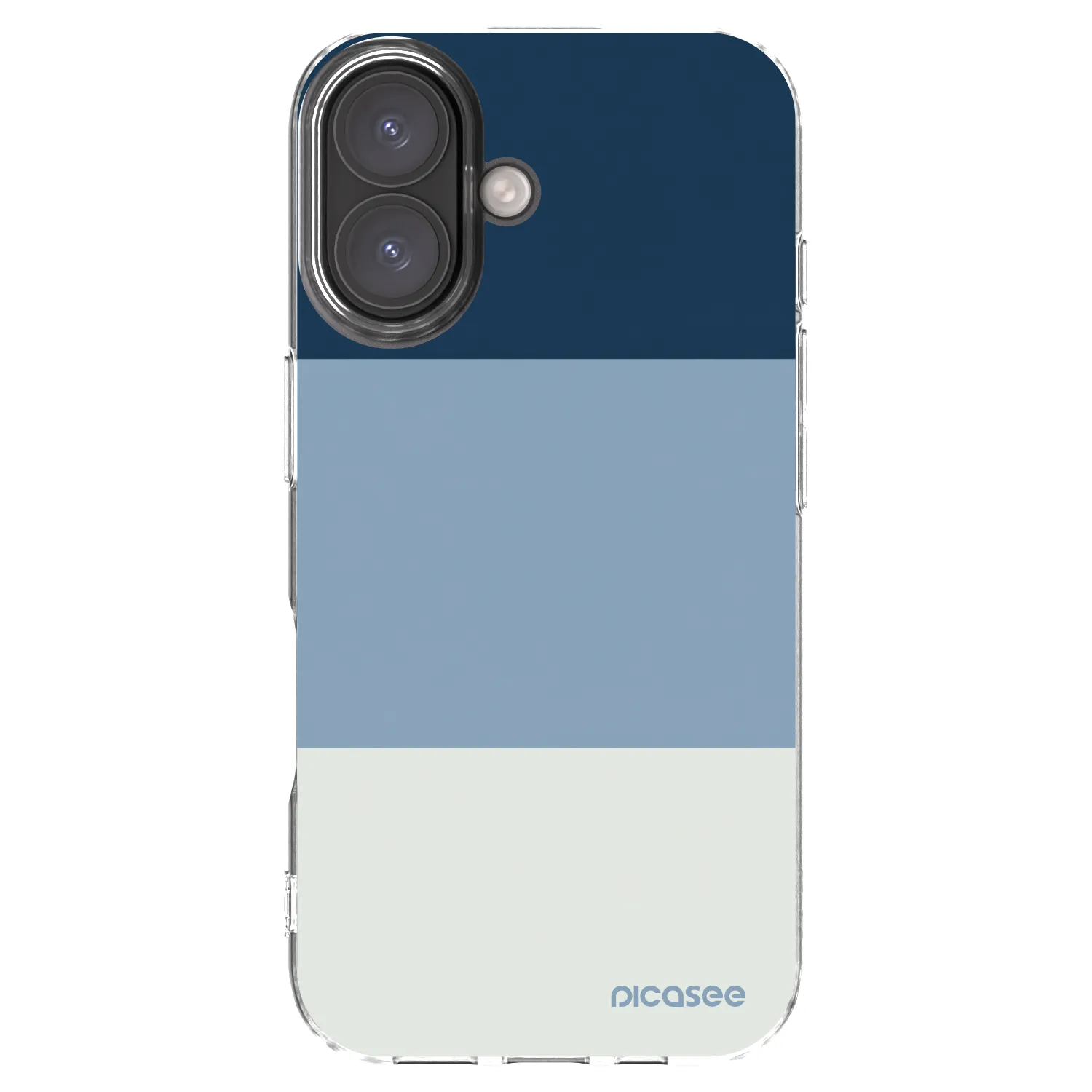 Picasee silikónový prehľadný obal pre Apple iPhone 16 - Coastal Blue
