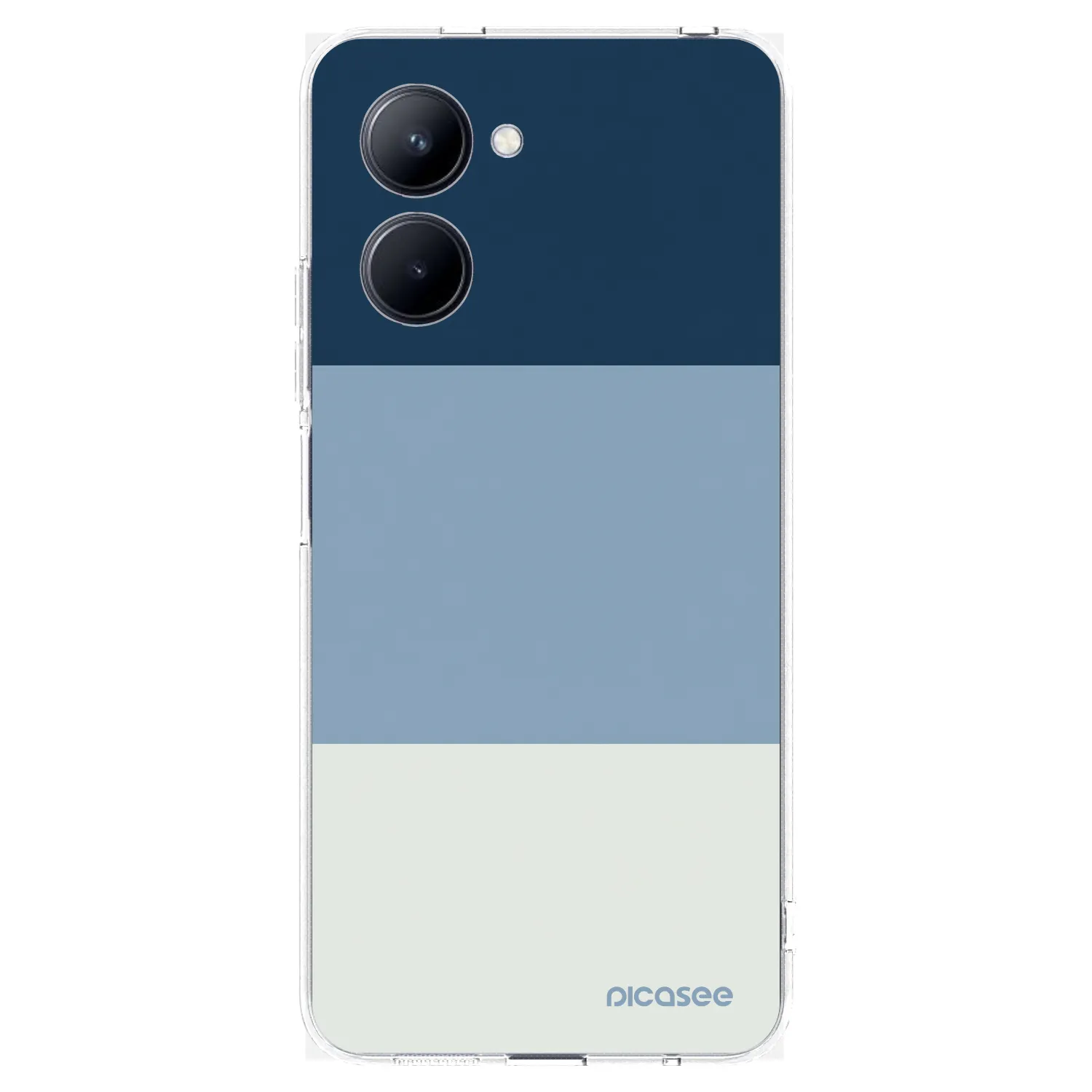 Picasee silikónový prehľadný obal pre Realme C33 (2023) - Coastal Blue