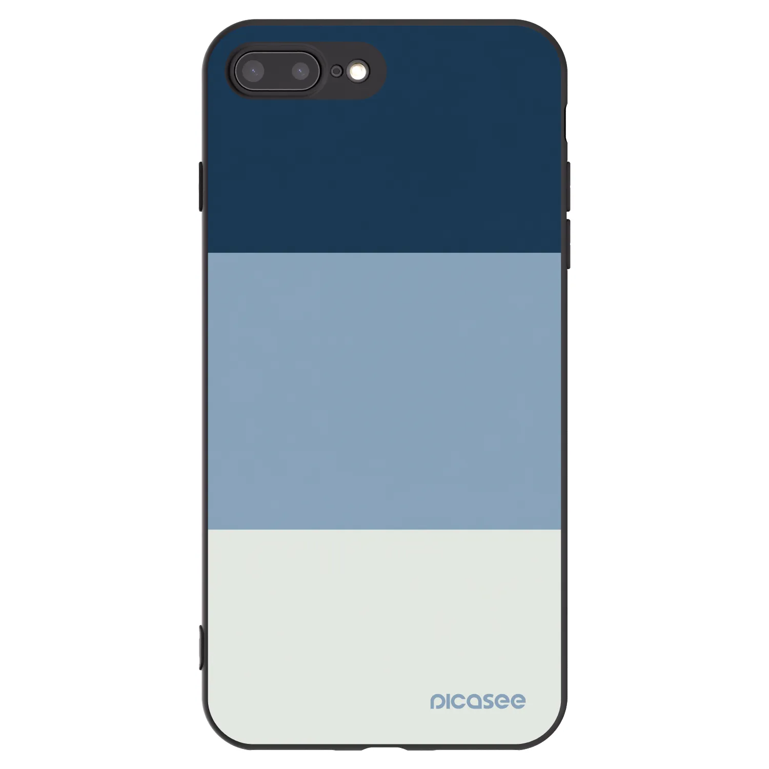 Picasee silikónový čierny obal pre Apple iPhone 7 Plus - Coastal Blue
