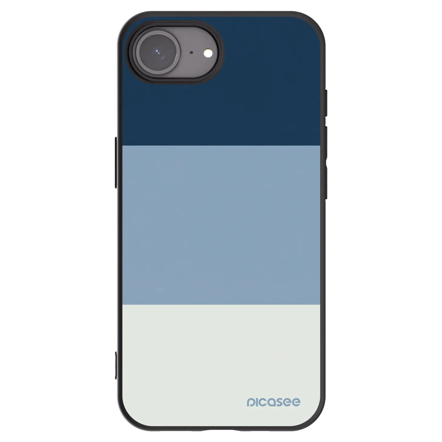 Picasee silikónový čierny obal pre Apple iPhone 16e - Coastal Blue