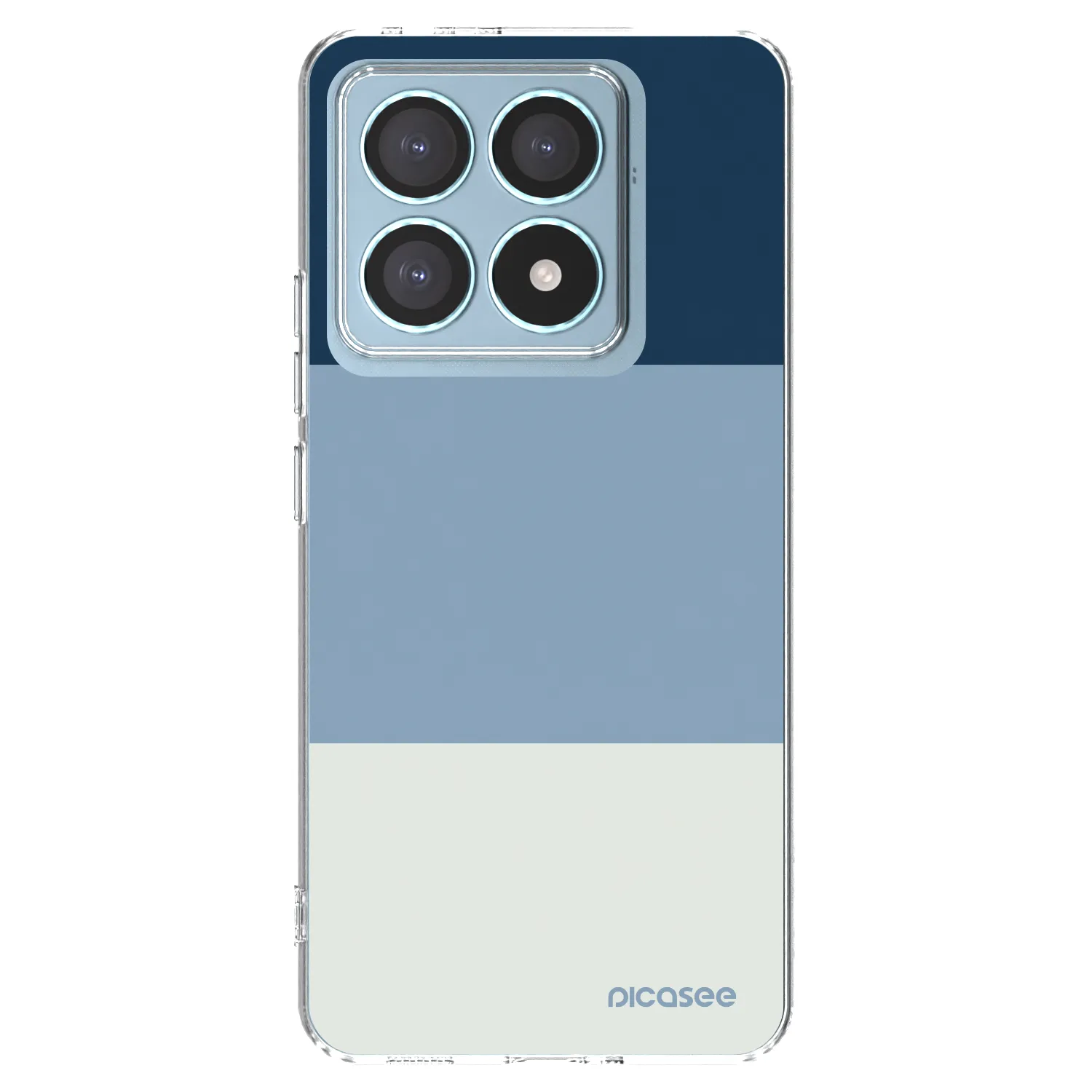 Picasee silikónový prehľadný obal pre Xiaomi 14T Pro - Coastal Blue