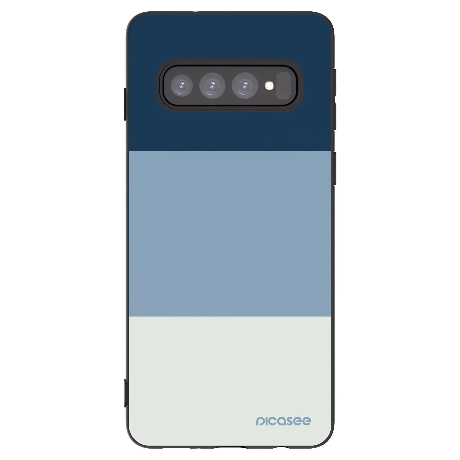 Picasee silikónový čierny obal pre Samsung Galaxy S10 G973 - Coastal Blue