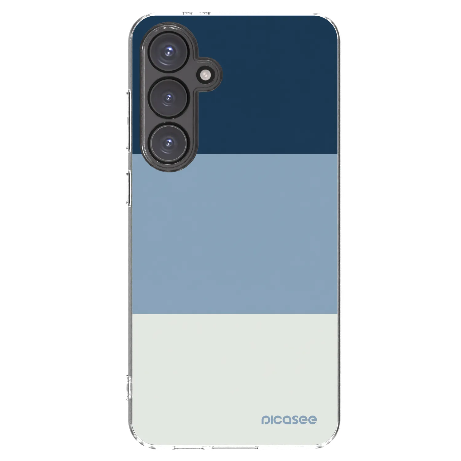 Picasee silikónový prehľadný obal pre Samsung Galaxy S24 FE S721B - Coastal Blue