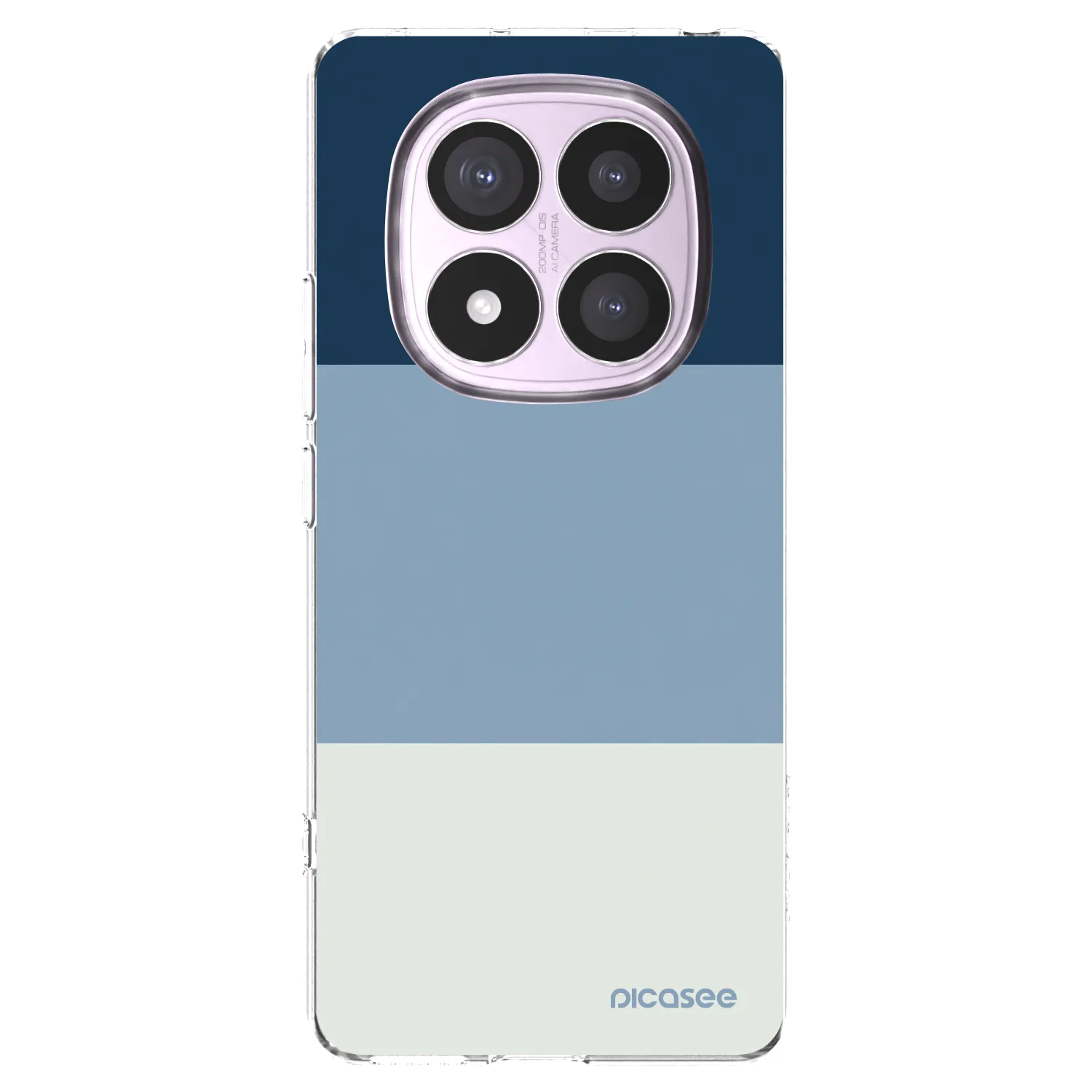Picasee silikónový prehľadný obal pre Xiaomi Redmi Note 14 Pro 5G - Coastal Blue