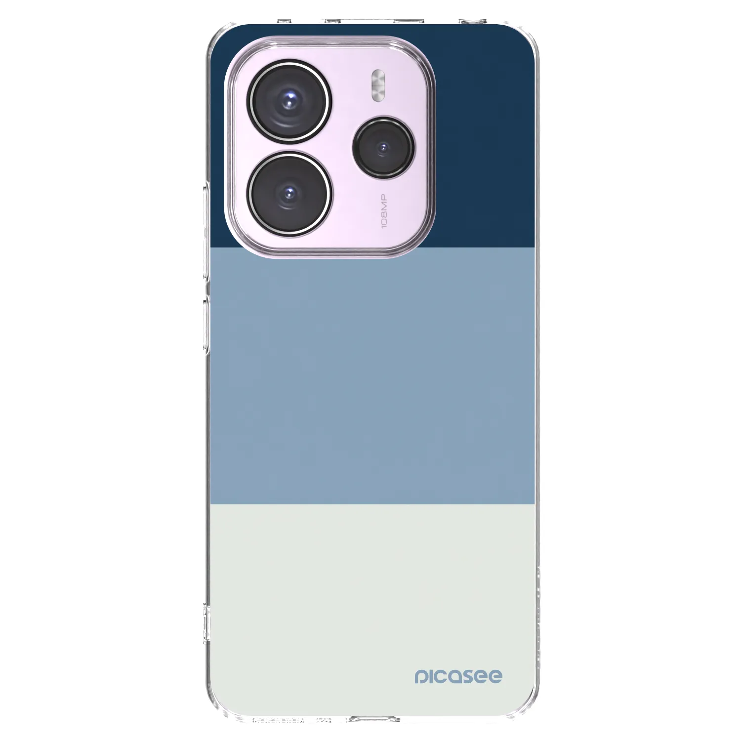 Picasee silikónový prehľadný obal pre Xiaomi Redmi Note 14 5G - Coastal Blue