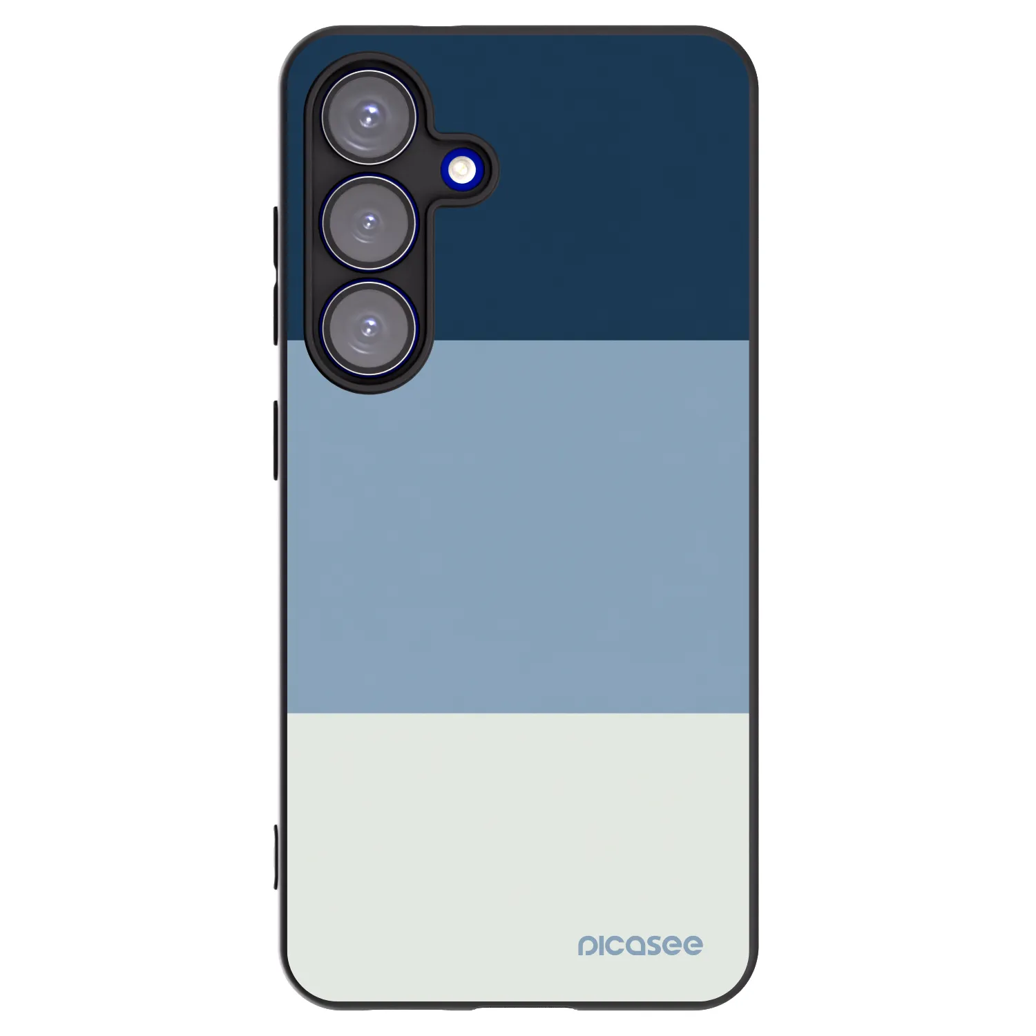 Picasee silikónový čierny obal pre Samsung Galaxy S25 5G - Coastal Blue