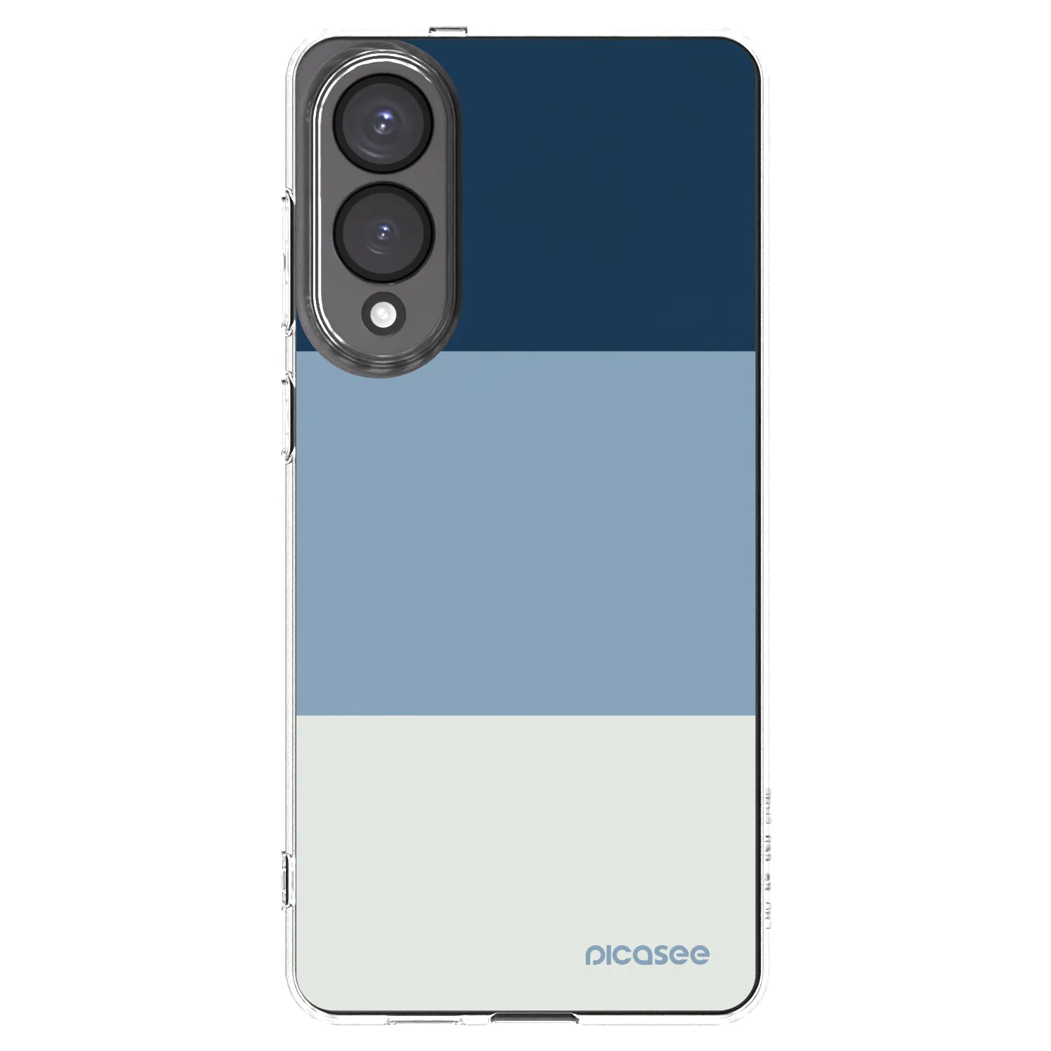 Picasee silikónový prehľadný obal pre Samsung Galaxy S25 Edge 5G - Coastal Blue