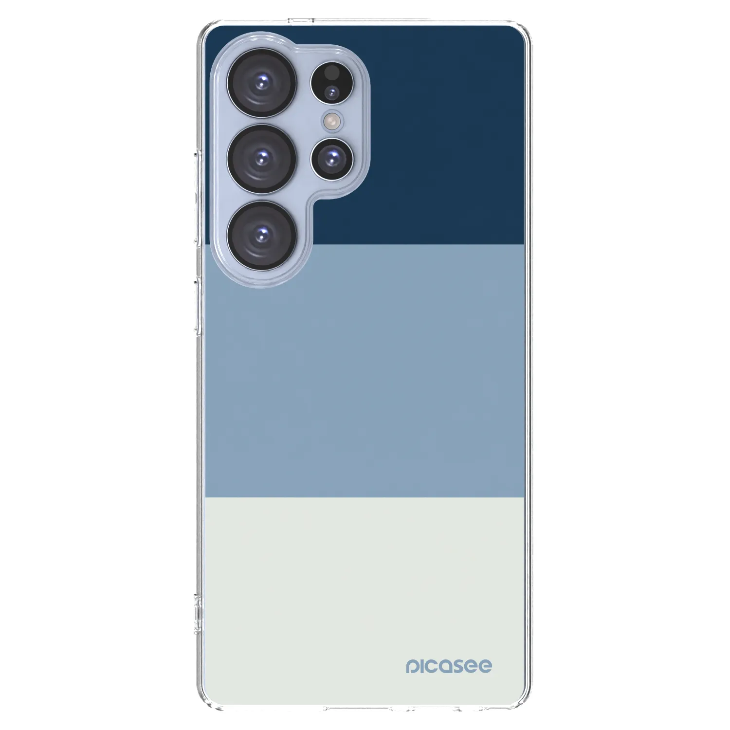 Picasee silikónový prehľadný obal pre Samsung Galaxy S25 Ultra 5G - Coastal Blue