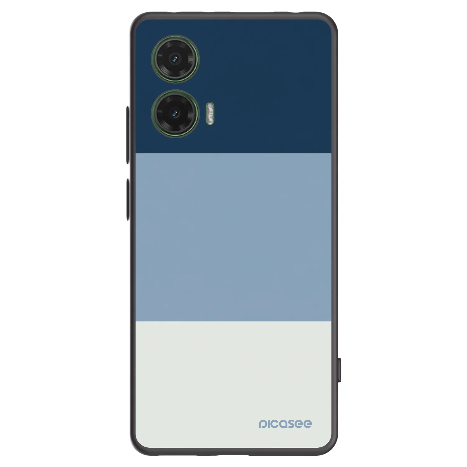 Picasee silikónový čierny obal pre Motorola Moto G35 5G - Coastal Blue