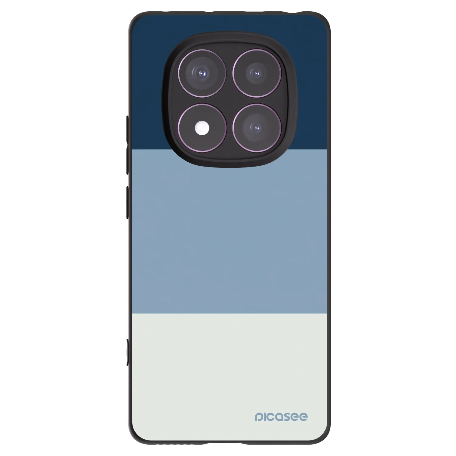 Picasee silikónový čierny obal pre Xiaomi Redmi Note 14 Pro 4G - Coastal Blue