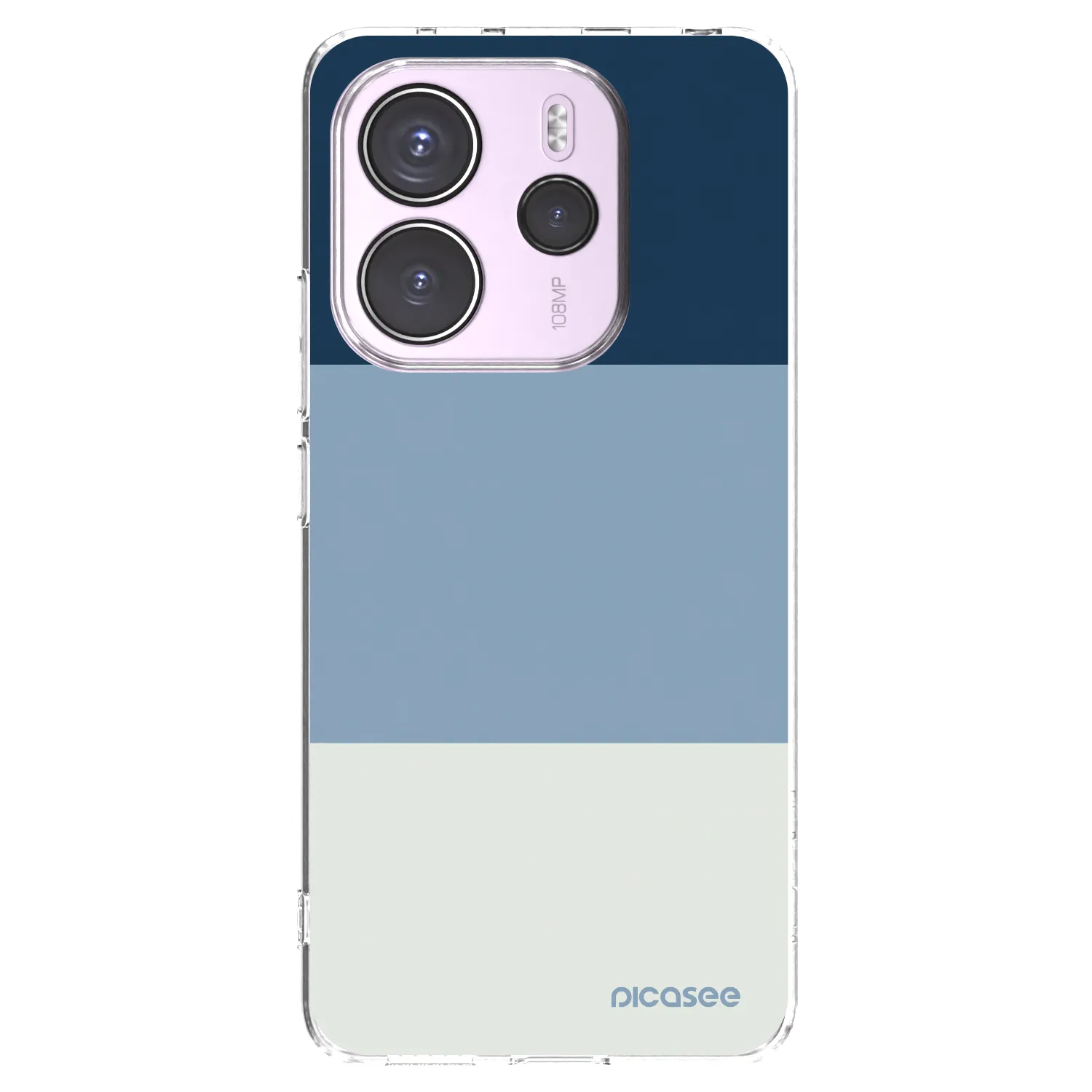 Picasee silikónový prehľadný obal pre Xiaomi Redmi Note 14 4G - Coastal Blue
