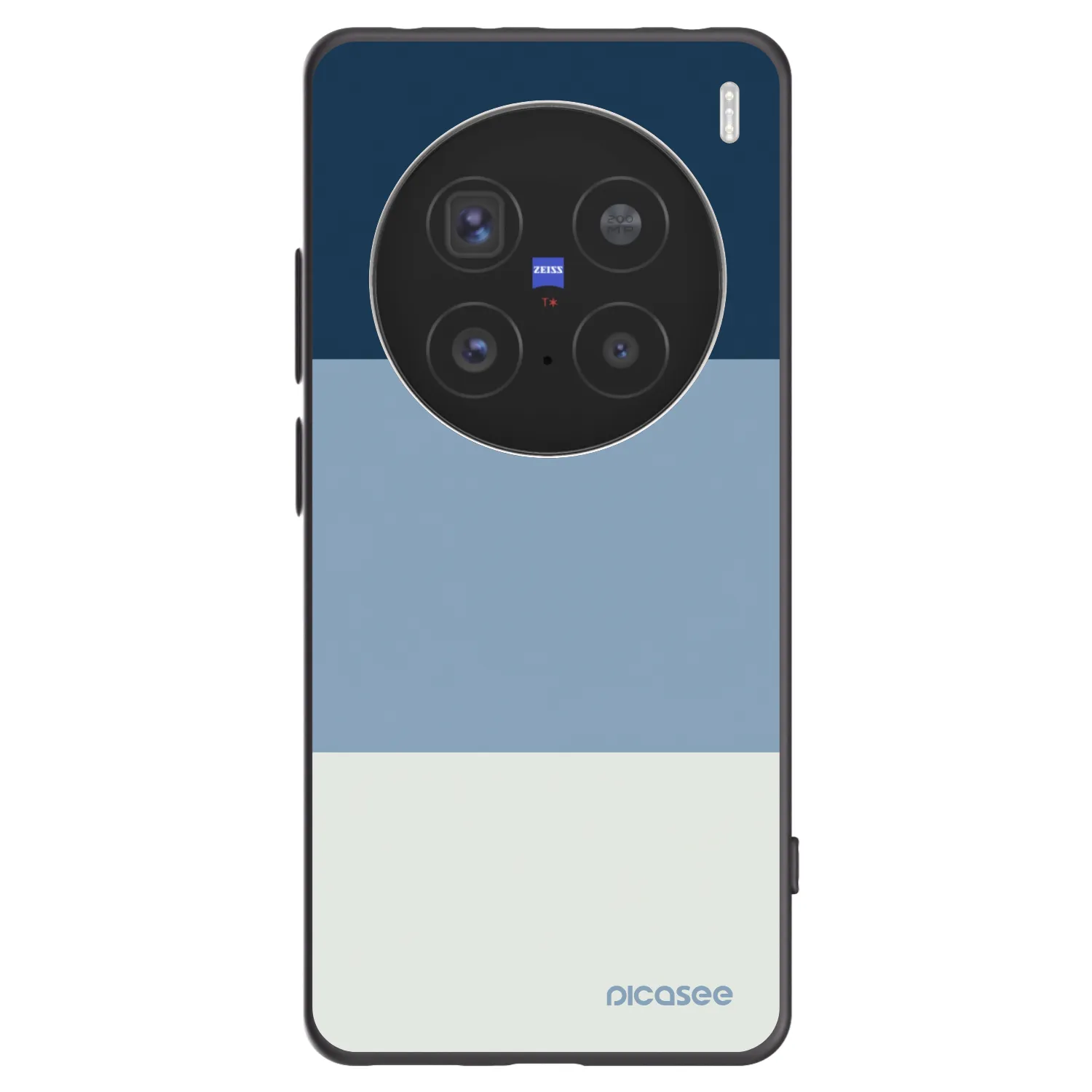 Picasee silikónový čierny obal pre Vivo X200 Pro - Coastal Blue
