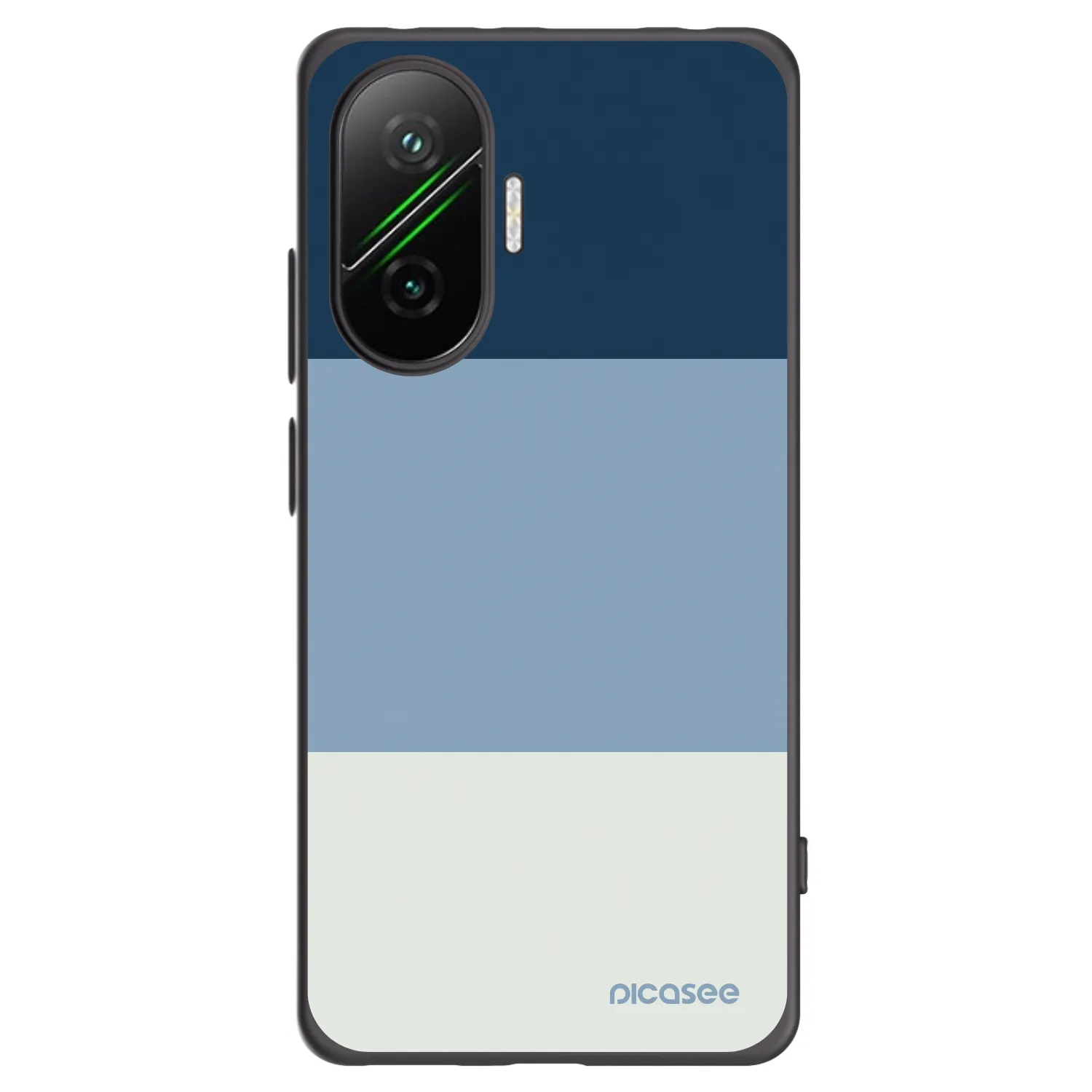 Picasee silikónový čierny obal pre Xiaomi Poco F7 5G - Coastal Blue