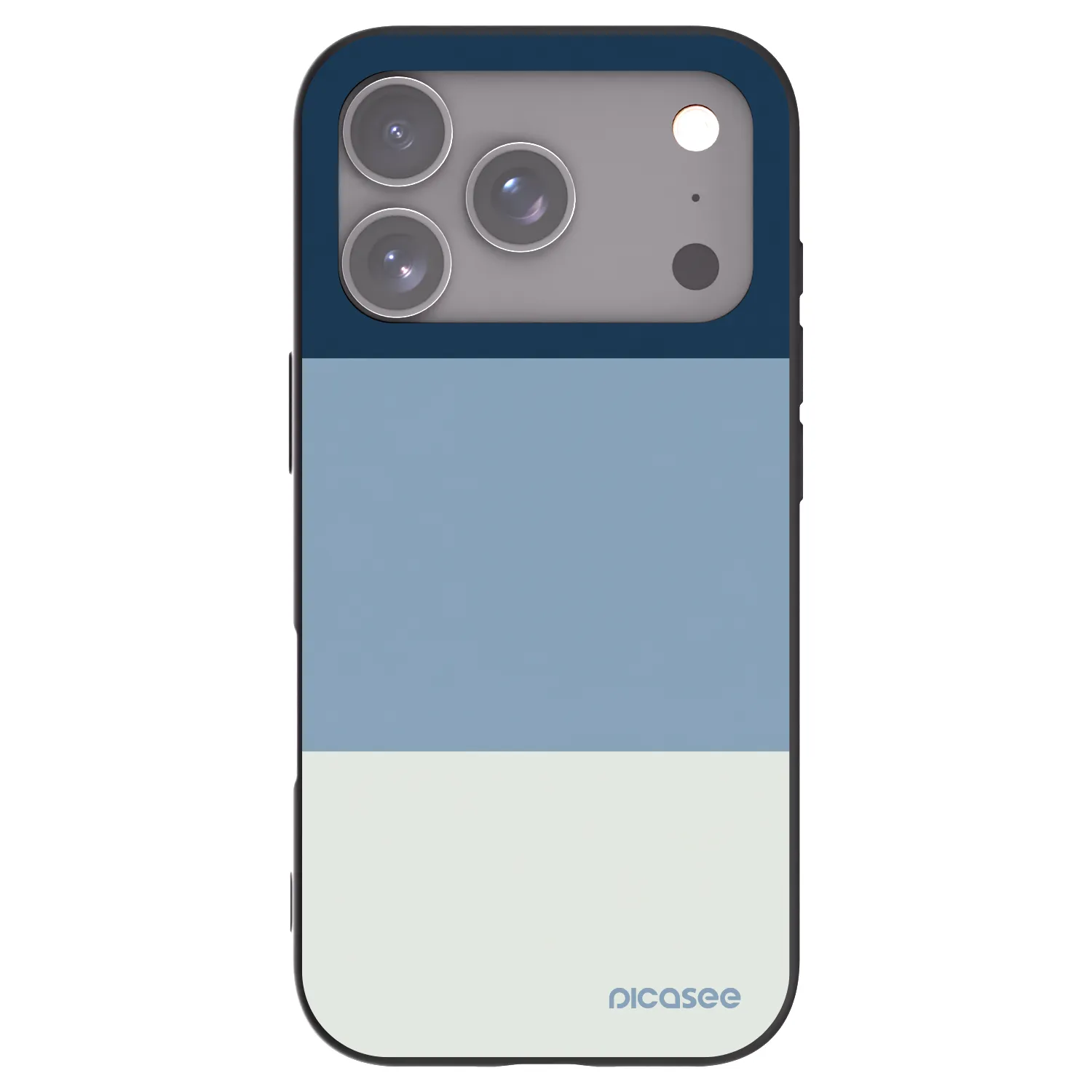 Picasee silikónový čierny obal pre Apple iPhone 17 Pro - Coastal Blue