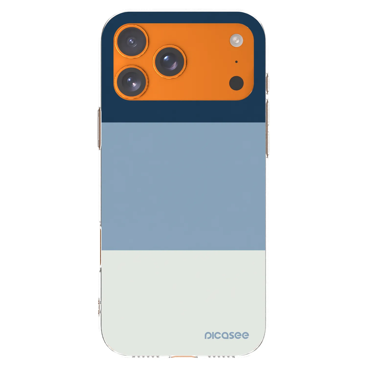 Picasee silikónový prehľadný obal pre Apple iPhone 17 Pro Max - Coastal Blue