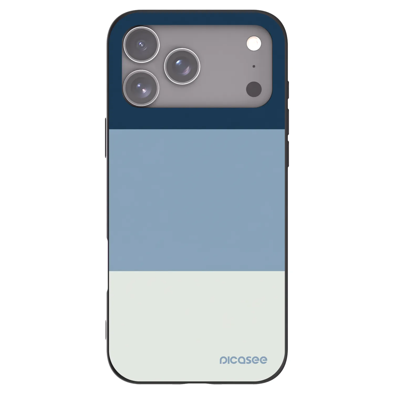 Picasee silikónový čierny obal pre Apple iPhone 17 Pro Max - Coastal Blue