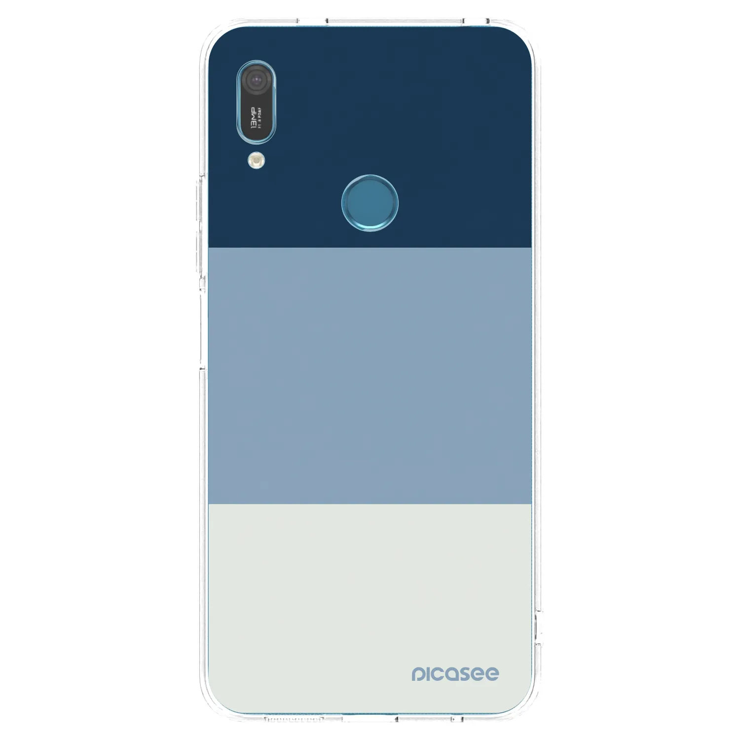 Picasee silikónový prehľadný obal pre Huawei Y6 2019 - Coastal Blue
