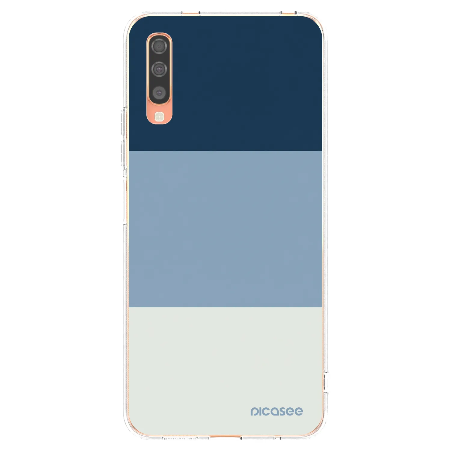 Picasee silikónový prehľadný obal pre Samsung Galaxy A70 A705F - Coastal Blue