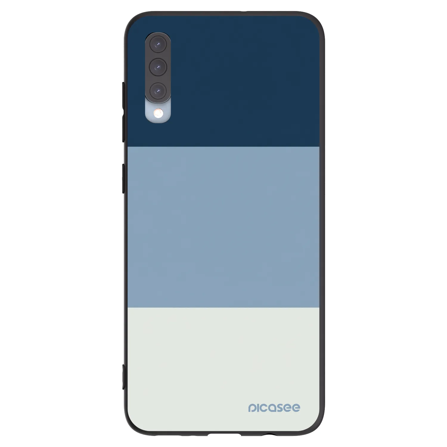 Picasee silikónový čierny obal pre Samsung Galaxy A70 A705F - Coastal Blue