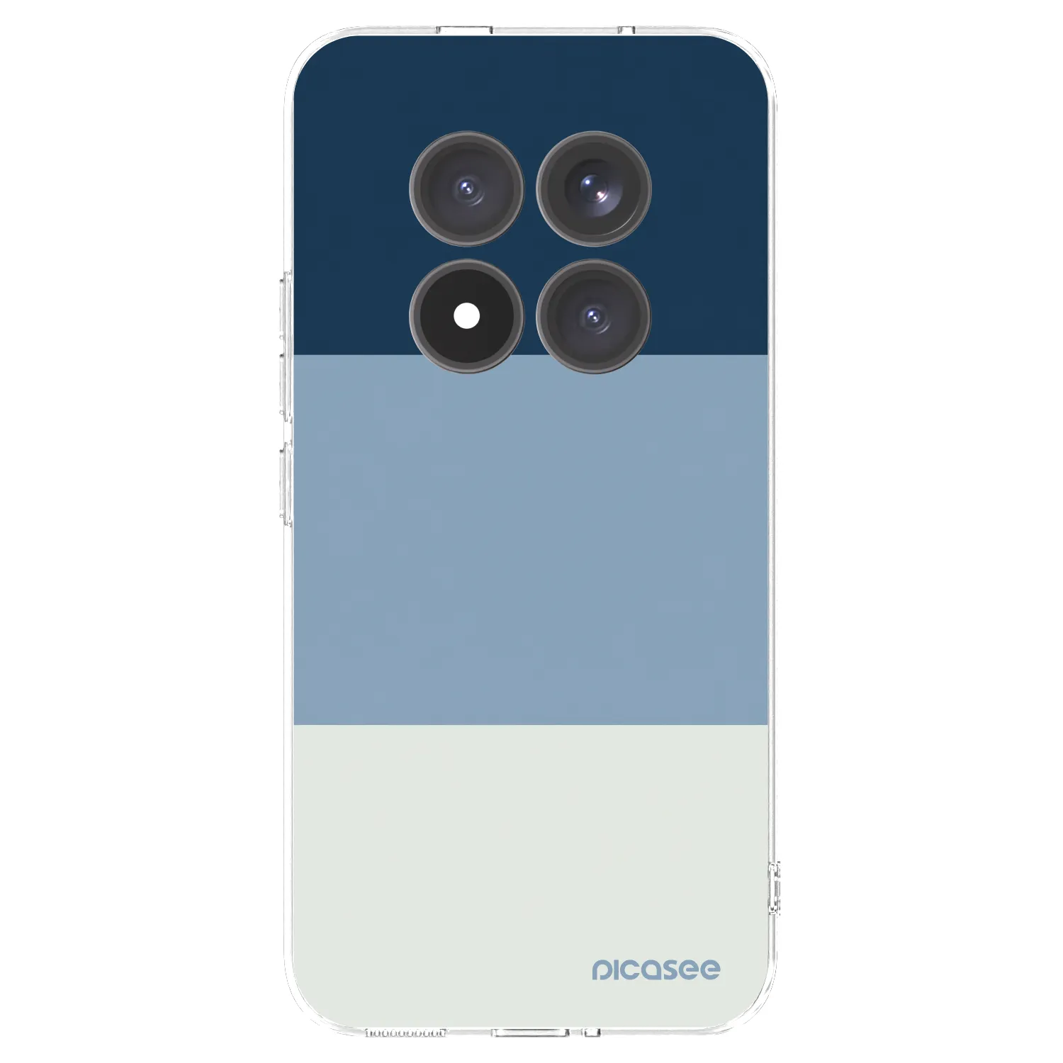 Picasee silikónový prehľadný obal pre Xiaomi Redmi Note 15 Pro+ - Coastal Blue