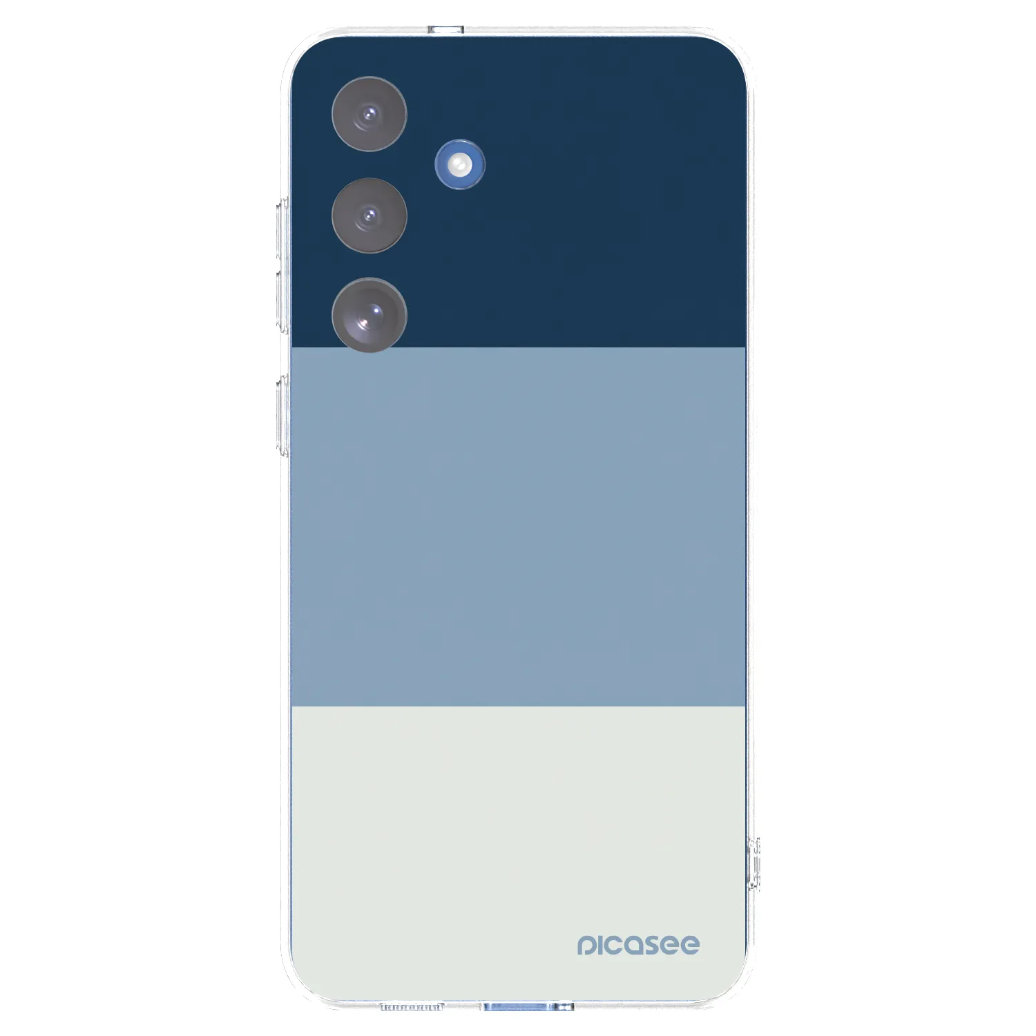 Picasee silikónový prehľadný obal pre Samsung Galaxy S25 FE 5G - Coastal Blue