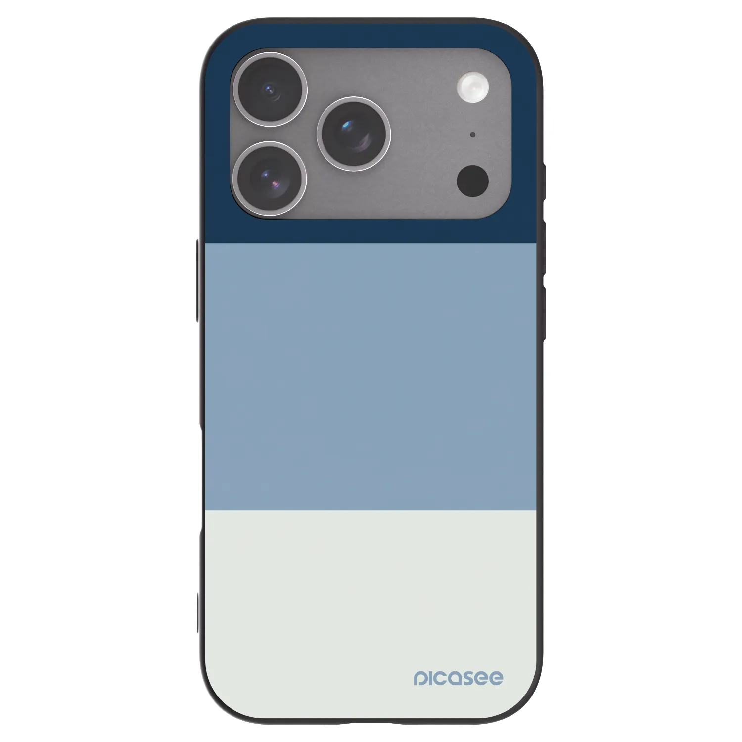Picasee silikónový čierny obal pre Apple iPhone 18 Pro - Coastal Blue