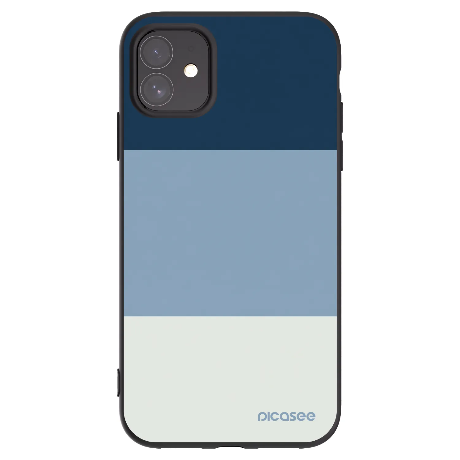 Picasee silikónový čierny obal pre Apple iPhone 11 - Coastal Blue