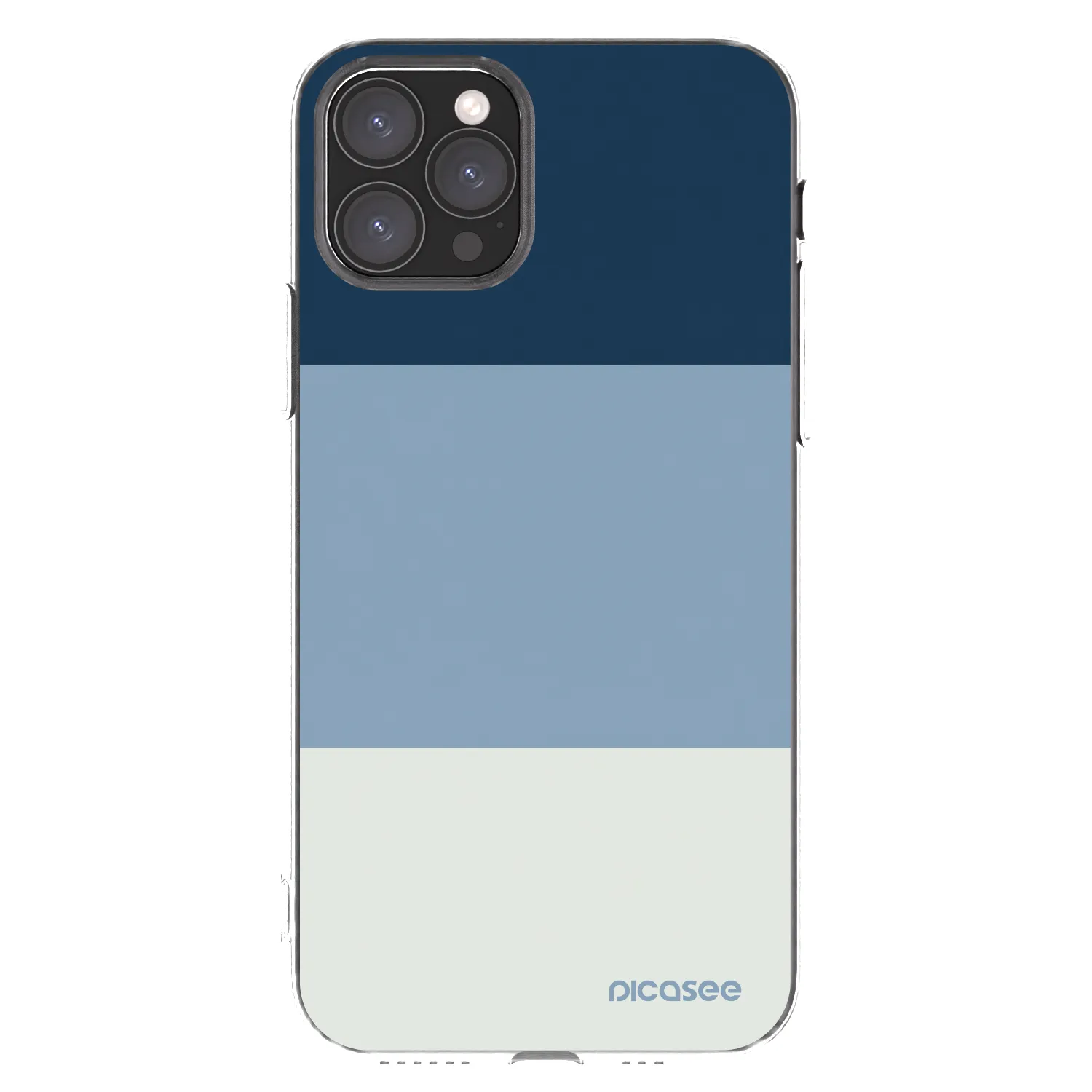 Picasee silikónový prehľadný obal pre Apple iPhone 11 Pro - Coastal Blue
