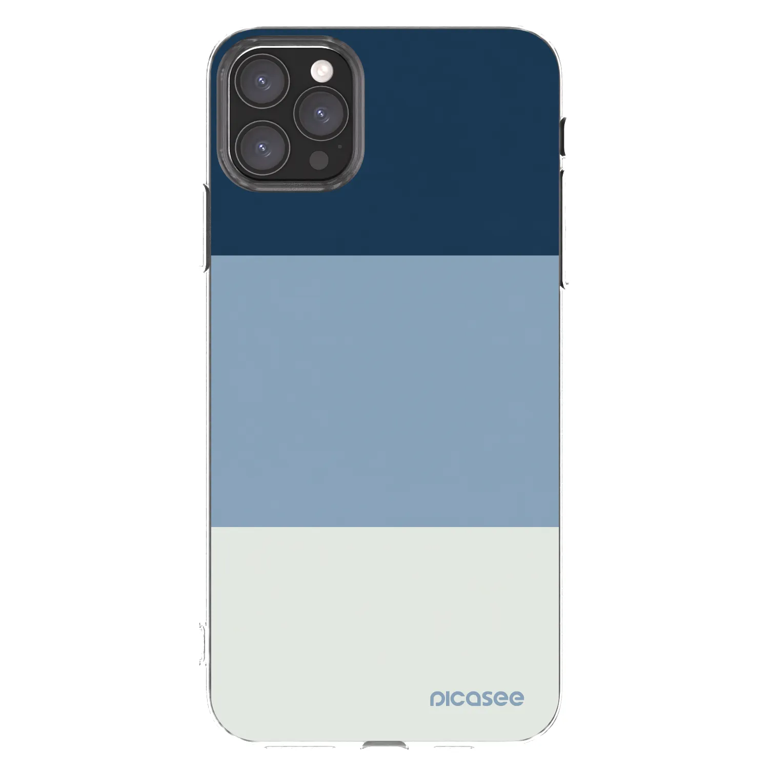 Picasee silikónový prehľadný obal pre Apple iPhone 11 Pro Max - Coastal Blue