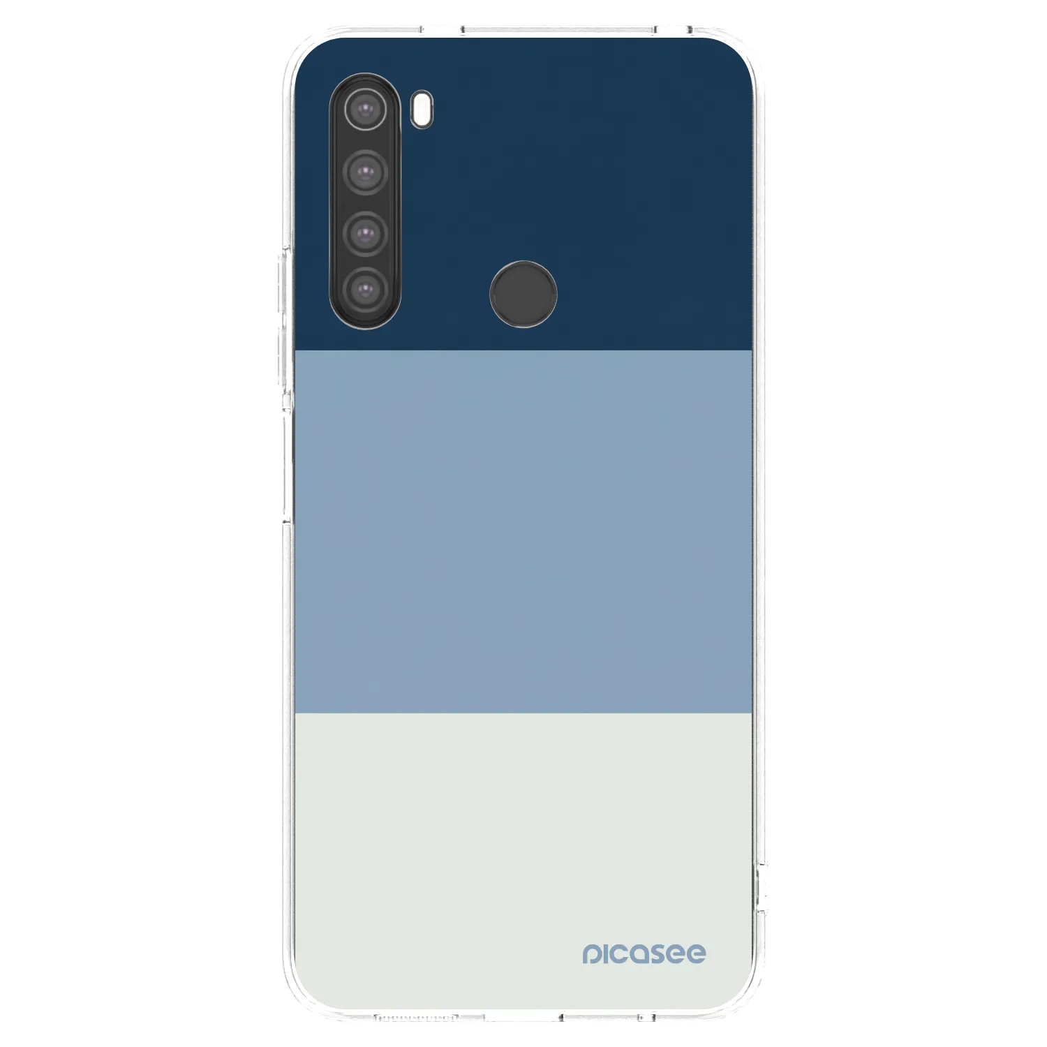 Picasee silikónový prehľadný obal pre Xiaomi Redmi Note 8 - Coastal Blue