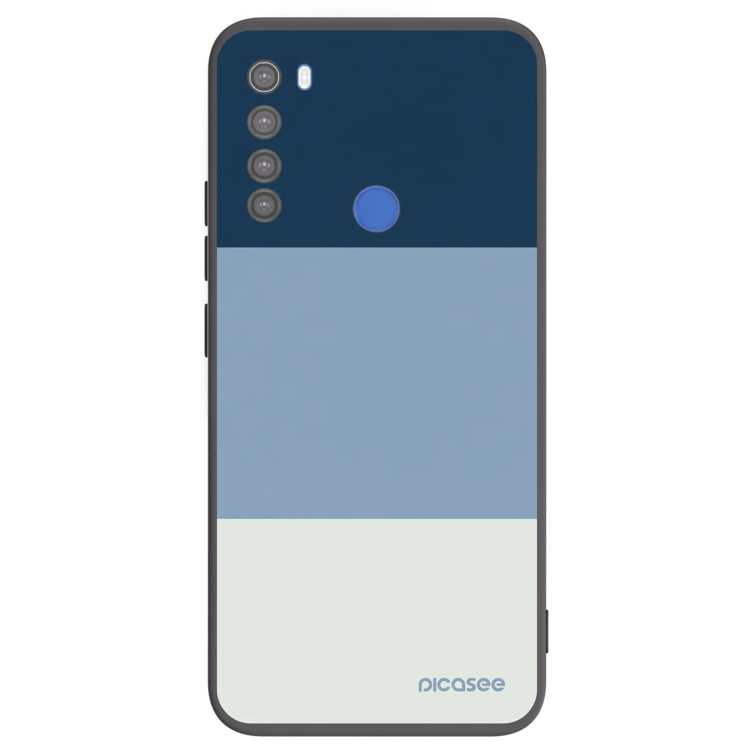 Picasee silikónový čierny obal pre Xiaomi Redmi Note 8T - Coastal Blue