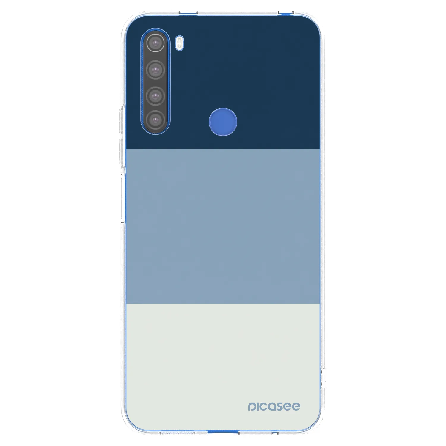 Picasee silikónový prehľadný obal pre Xiaomi Redmi Note 8T - Coastal Blue