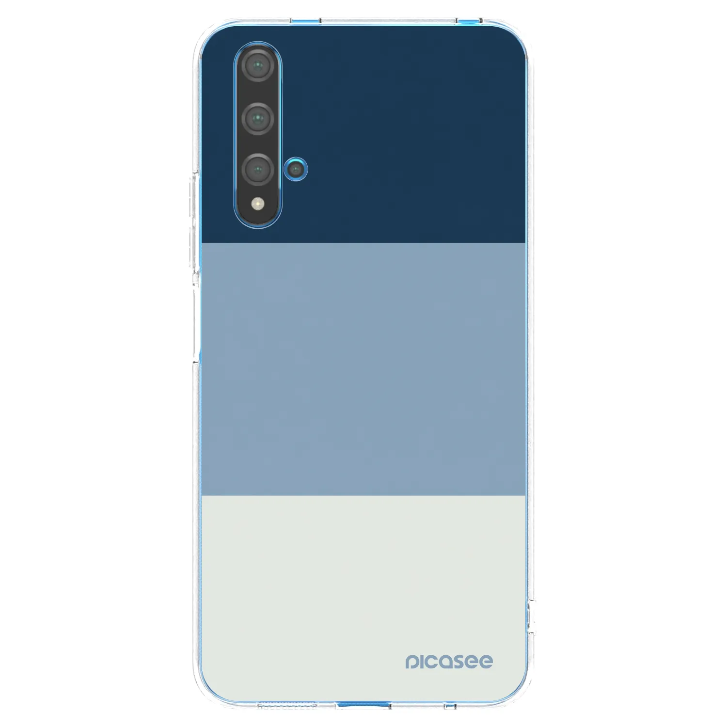 Picasee silikónový prehľadný obal pre Huawei Nova 5T - Coastal Blue