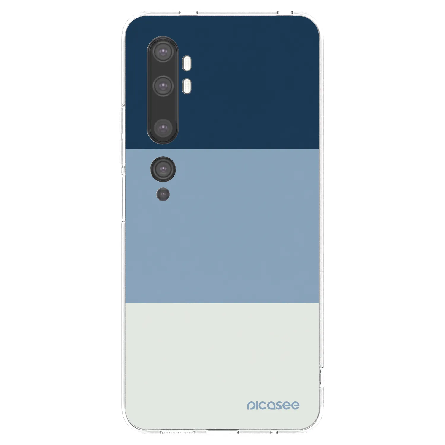 Picasee silikónový prehľadný obal pre Xiaomi Mi Note 10 (Pro) - Coastal Blue