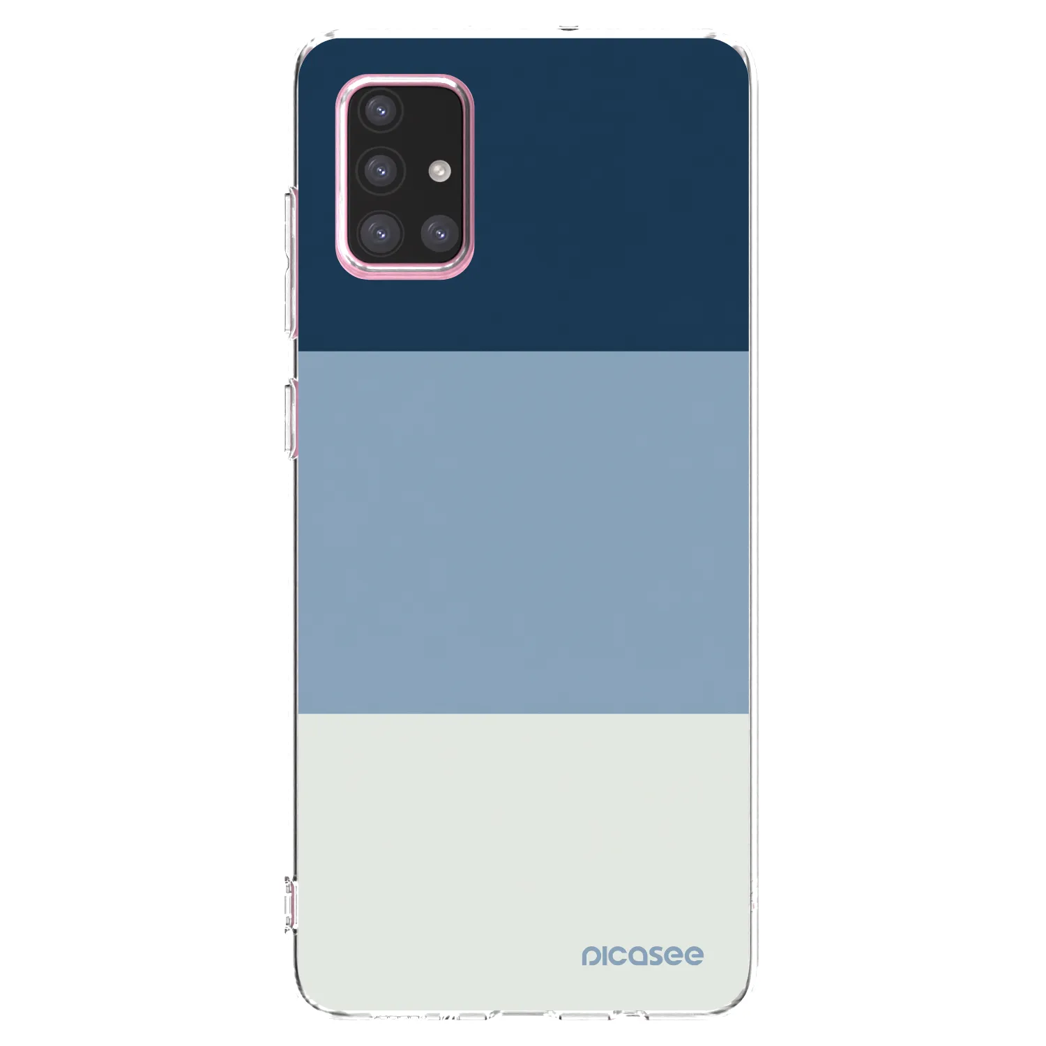 Picasee silikónový prehľadný obal pre Samsung Galaxy A71 A715F - Coastal Blue