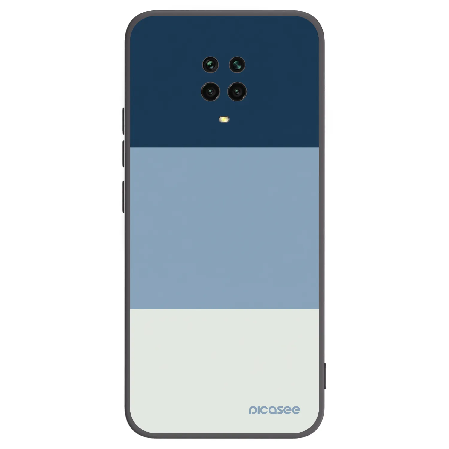 Picasee silikónový čierny obal pre Xiaomi Redmi Note 9 Pro - Coastal Blue