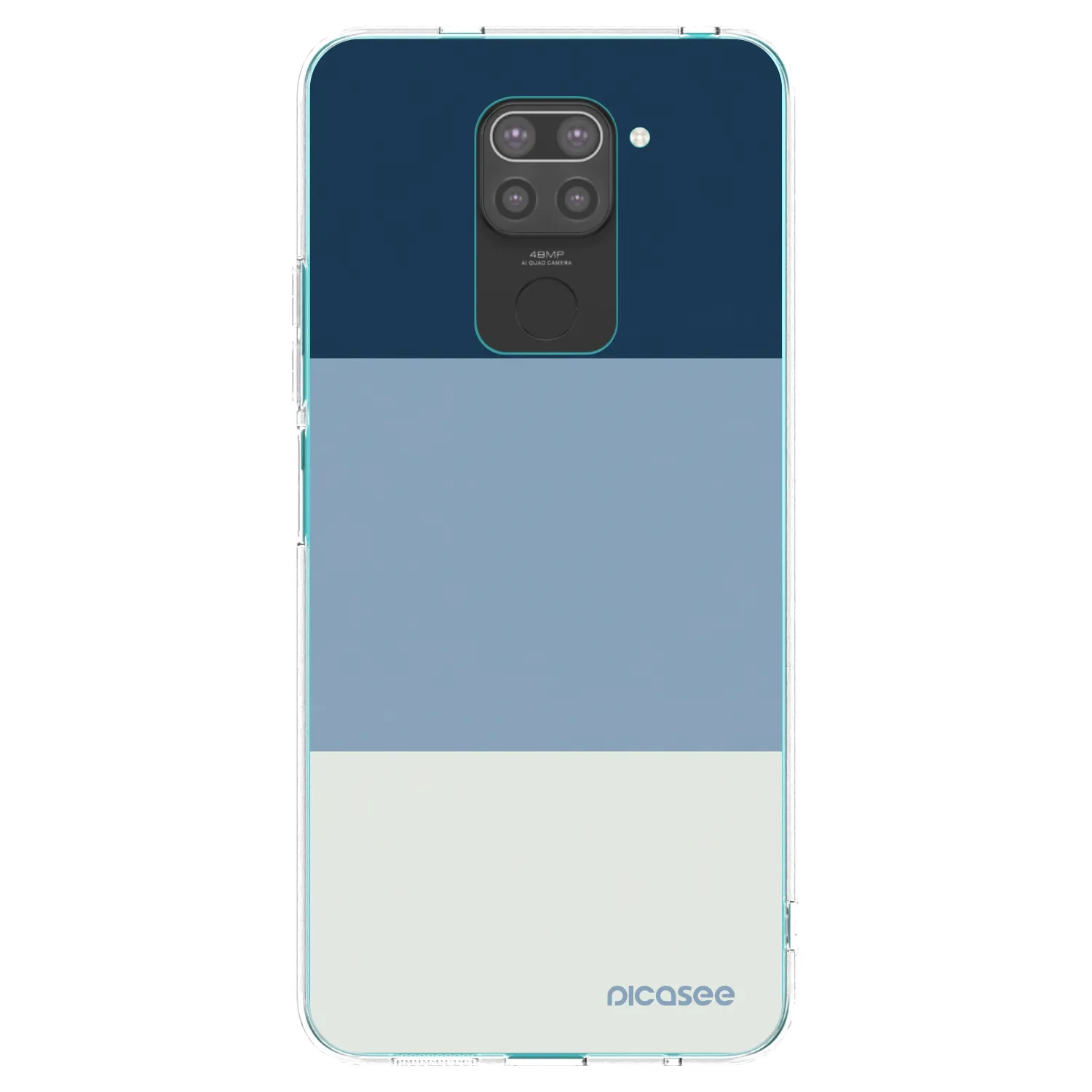 Picasee silikónový čierny obal pre Xiaomi Redmi Note 9 - Coastal Blue