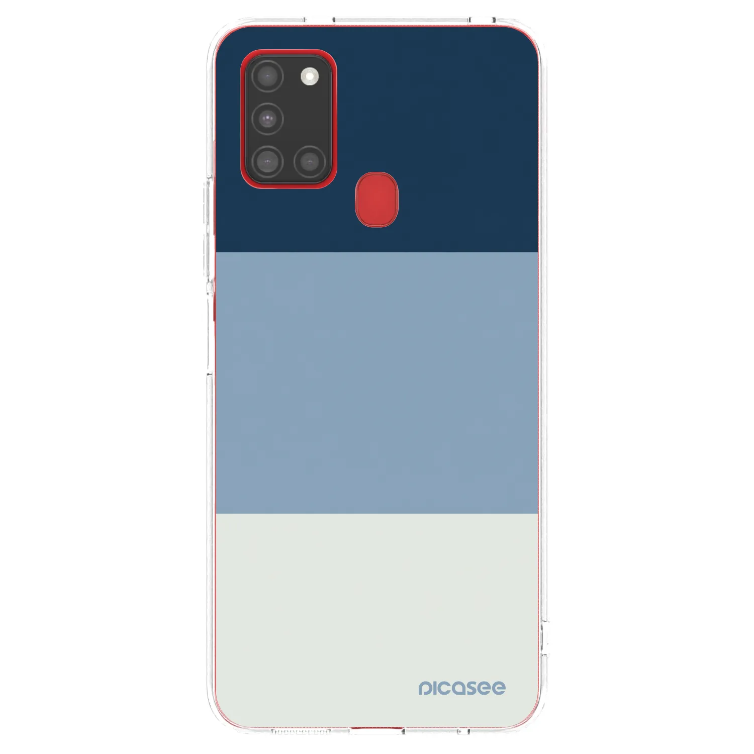 Picasee silikónový prehľadný obal pre Samsung Galaxy A21s - Coastal Blue