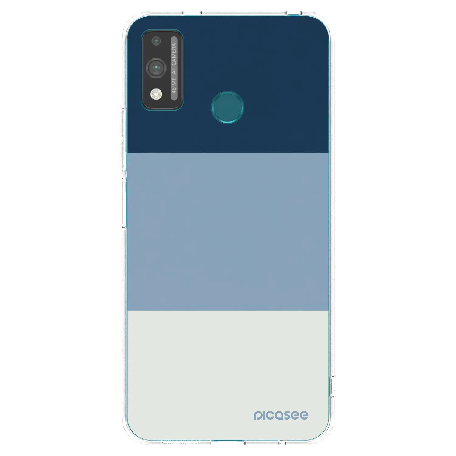 Picasee silikónový prehľadný obal pre Honor 9X Lite - Coastal Blue