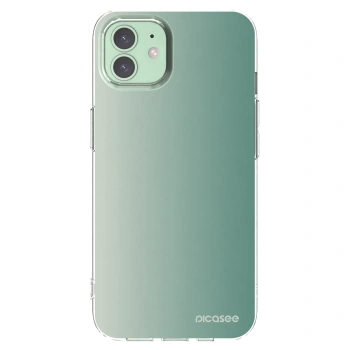 Picasee silikónový prehľadný obal pre Apple iPhone 12 - Misty Sage