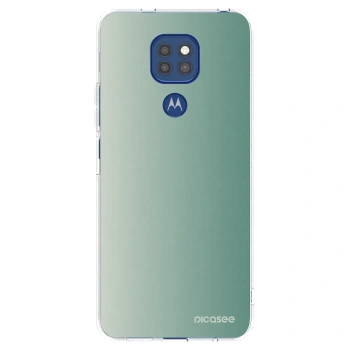 Picasee silikónový prehľadný obal pre Motorola Moto G9 Play - Misty Sage