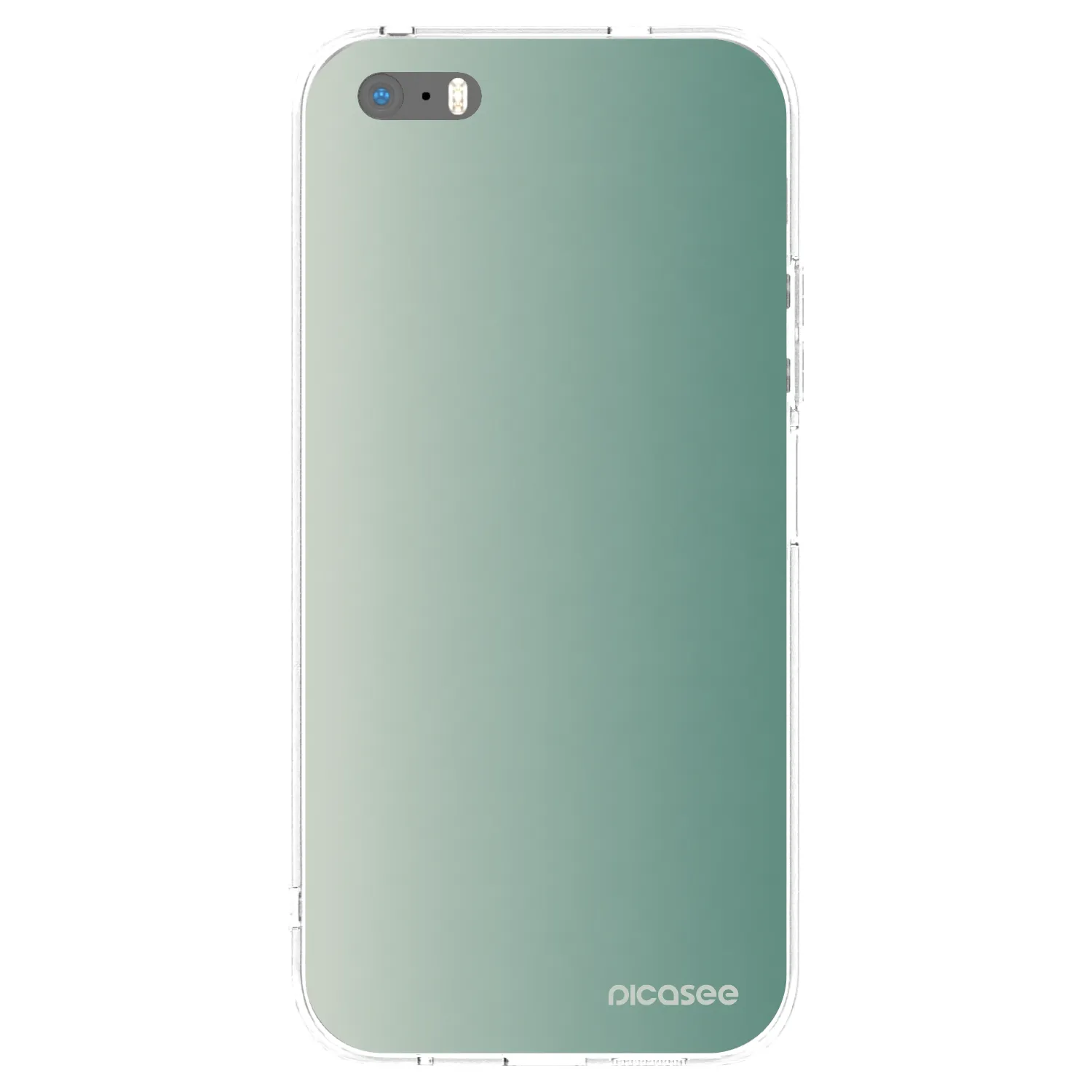 Picasee silikónový prehľadný obal pre Apple iPhone 5/5S/SE - Misty Sage
