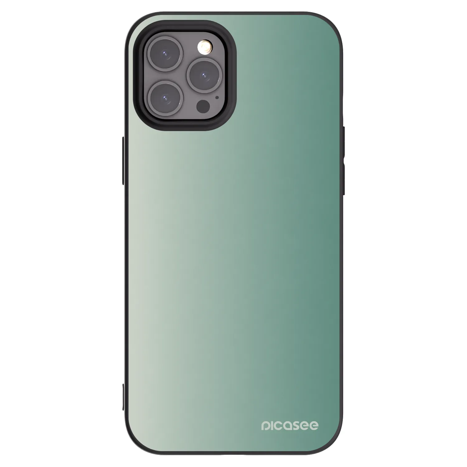 Picasee silikónový čierny obal pre Apple iPhone 12 Pro Max - Misty Sage