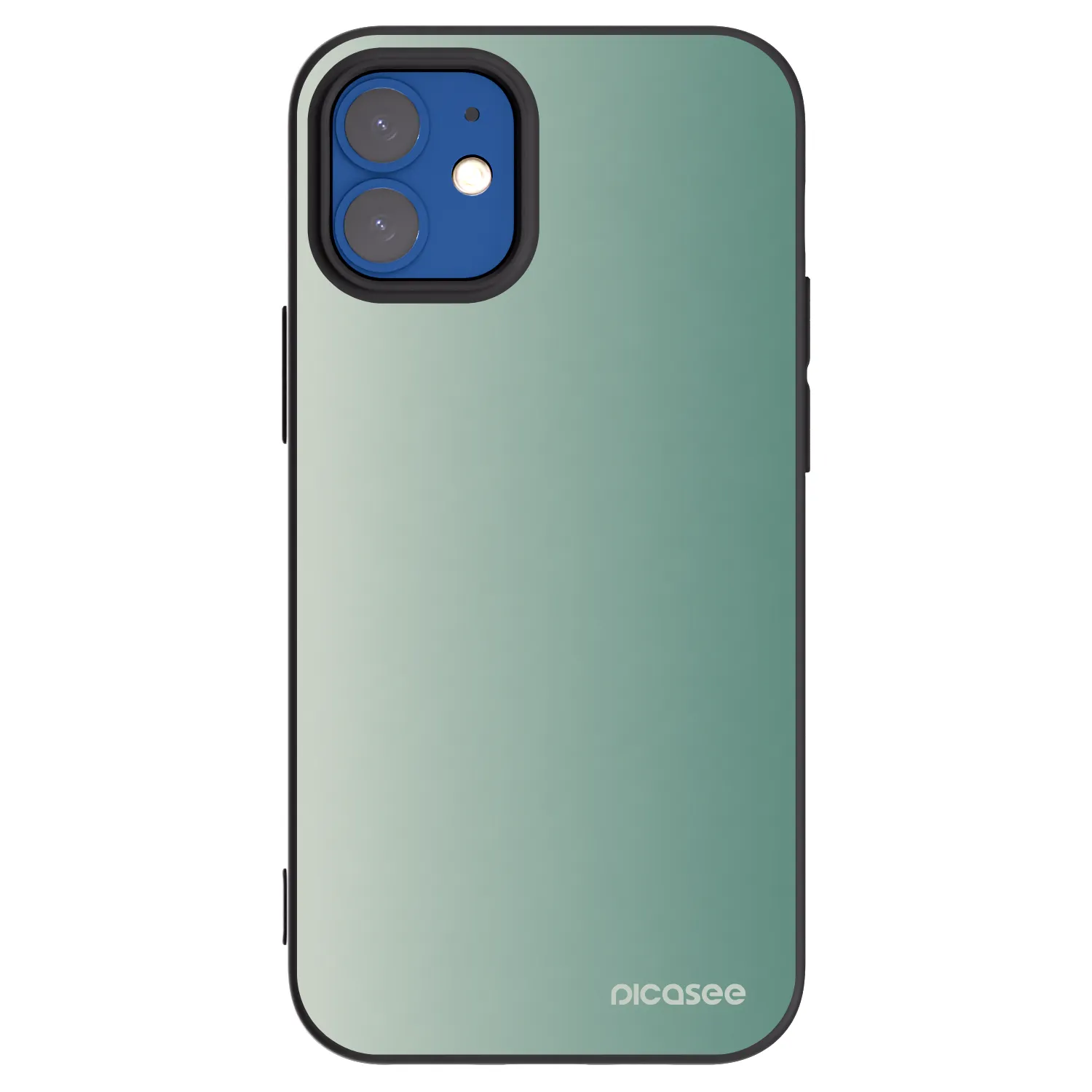 Picasee silikónový čierny obal pre Apple iPhone 12 mini - Misty Sage